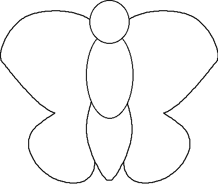 Butterfly Outline Template - ClipArt Best