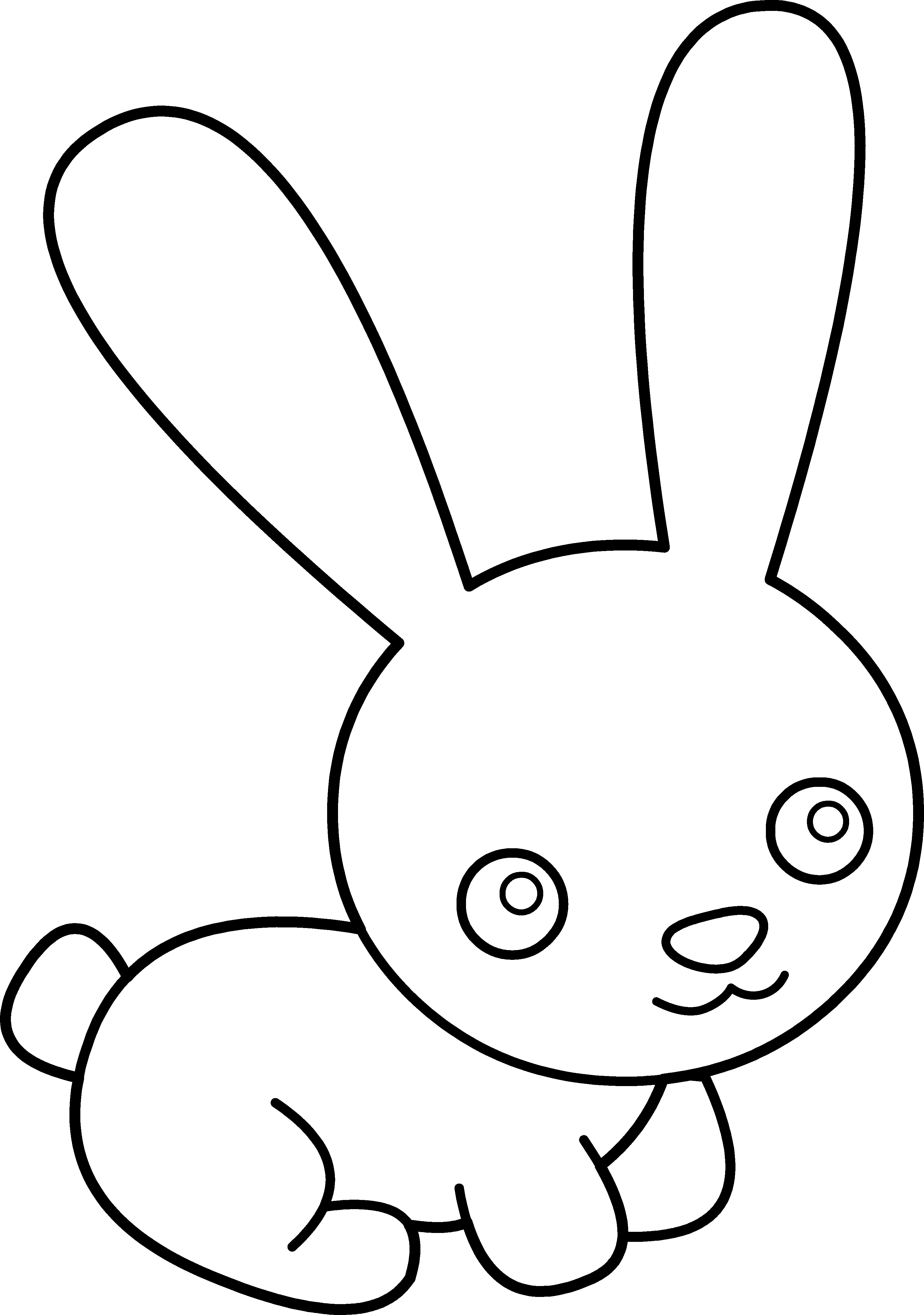 Black And White Bunnies Clip Art Images & Pictures - Becuo