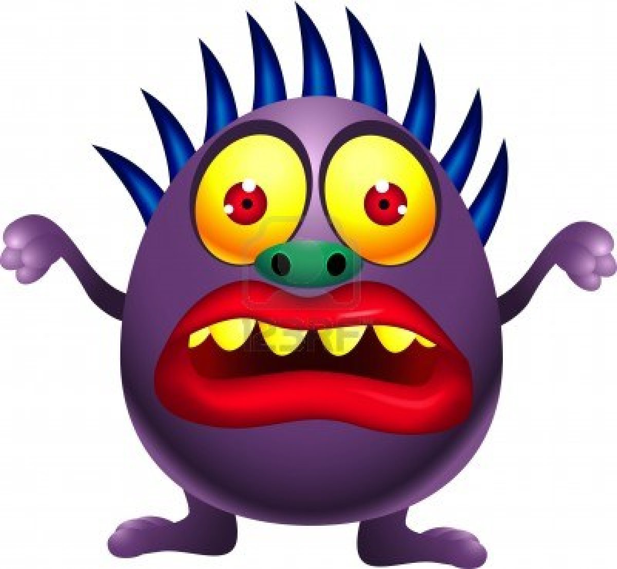 Scary Monster Cartoon - Cliparts.co