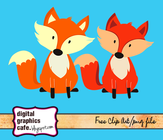 Fox clipart, free graphics digital dowloads. | Digital Graphics ...