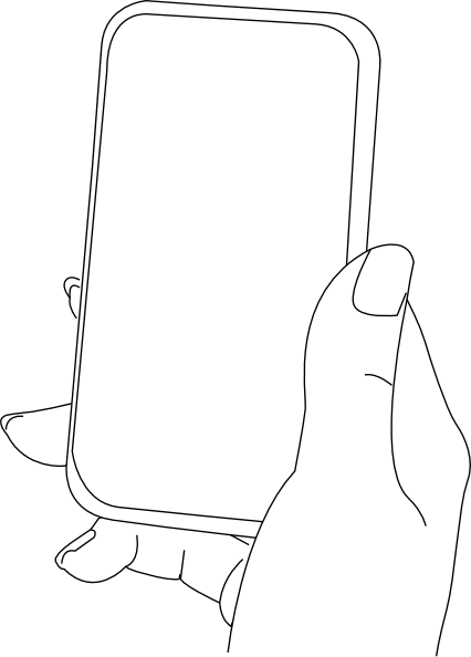 Hand With Smartphone clip art - vector clip art online, royalty ...