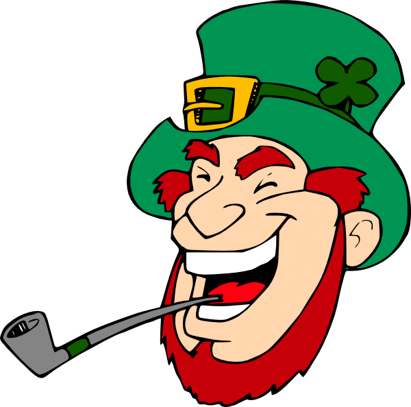 Laughing Man Smoking Pipe clip art - vector clip art online ...