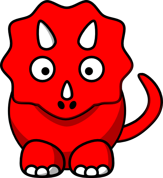 Red Dino clip art - vector clip art online, royalty free & public ...