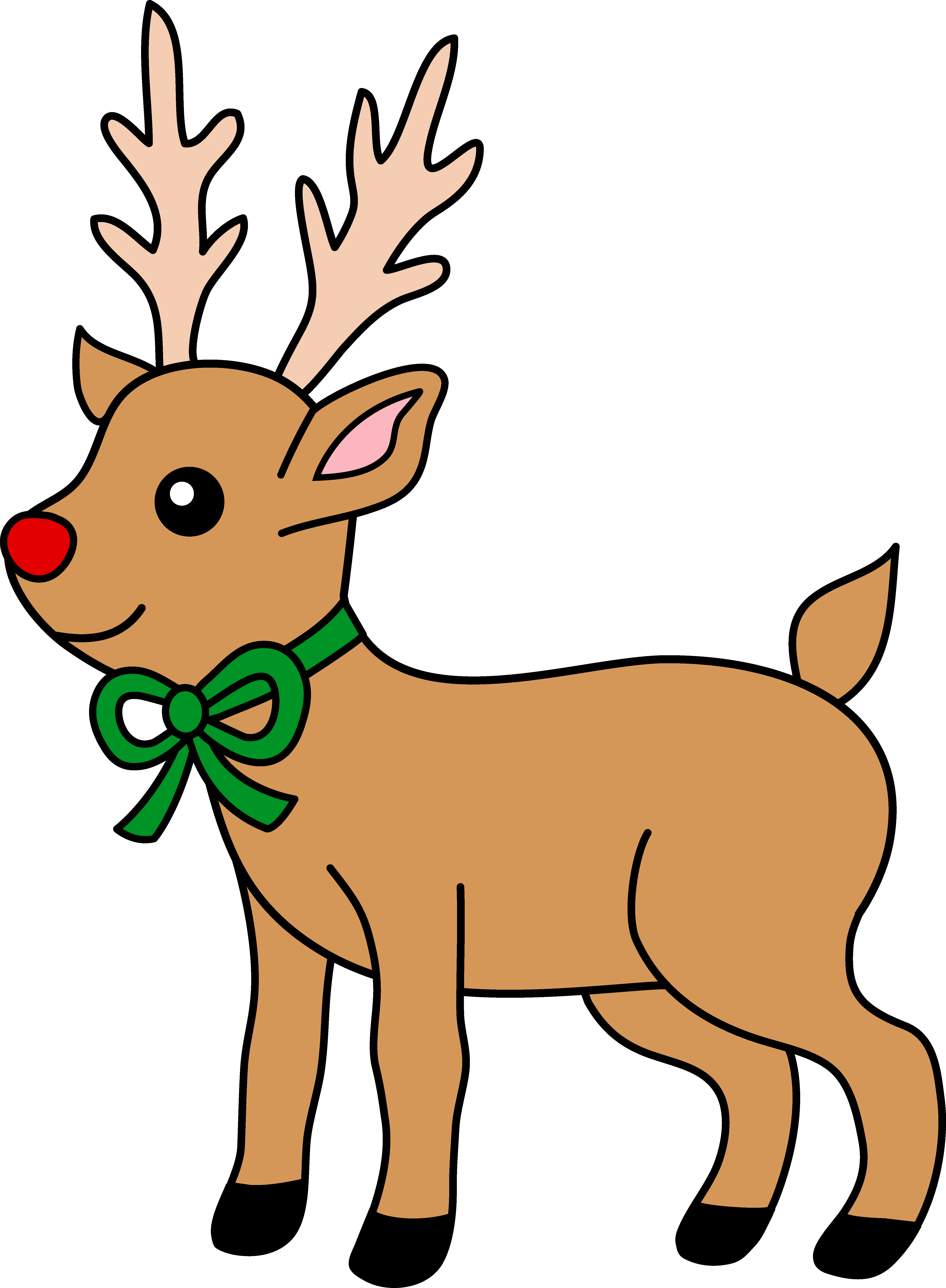 clipart rudolph red nosed reindeer - photo #49