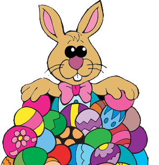 Easter Bunny With Eggs Clipart | Clipart Panda - Free Clipart Images