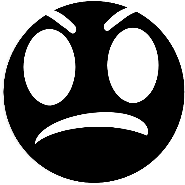 Angry Face Draft clip art - vector clip art online, royalty free ...