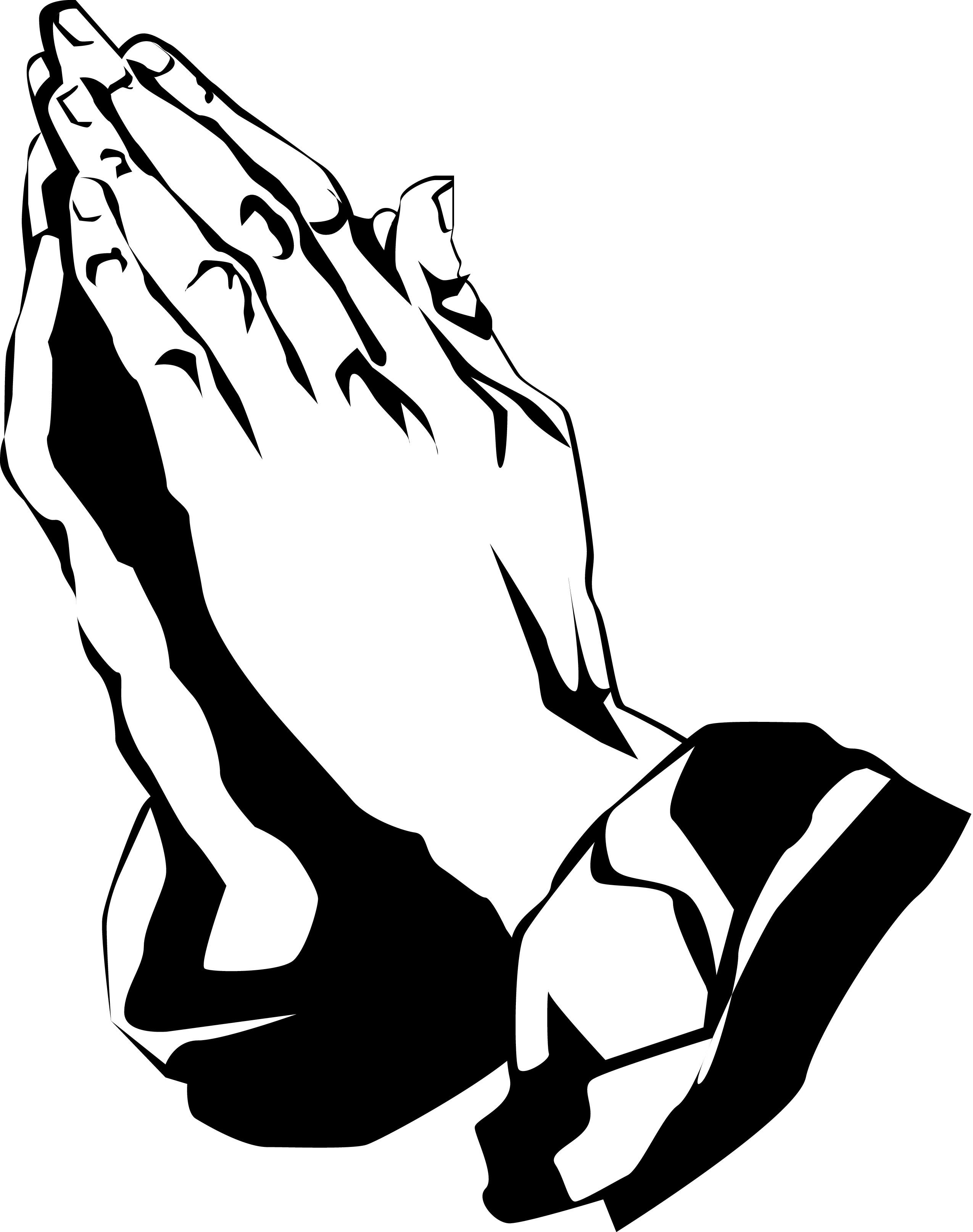 Images For > Prayer Hands Clipart