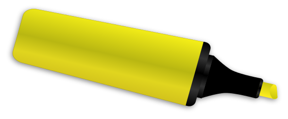 clipart yellow highlighter - photo #38