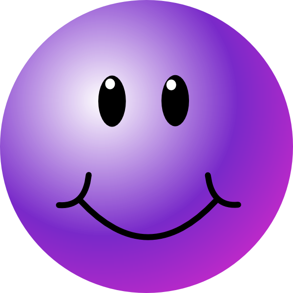 Purple Happy Face - ClipArt Best