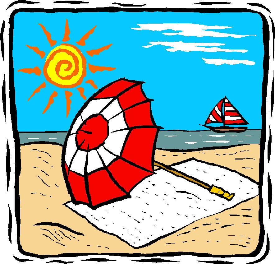 Funny Summer Beach Vacation Related Clipart About Hilarious People ...