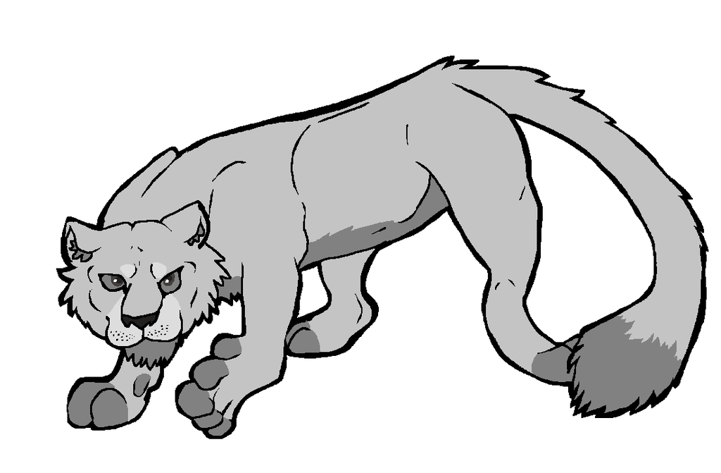 Big Cat Lineart: FREE USE by WindiciousEditions on deviantART
