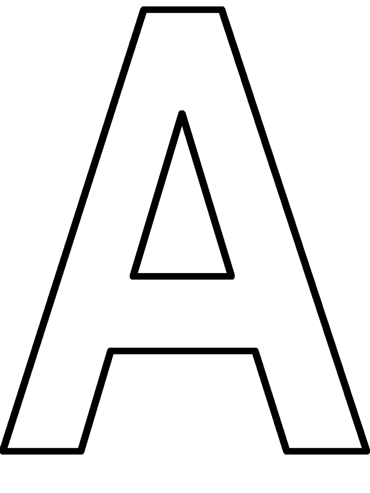 Letter A Printable as Educational Props | Hobby Shelter
