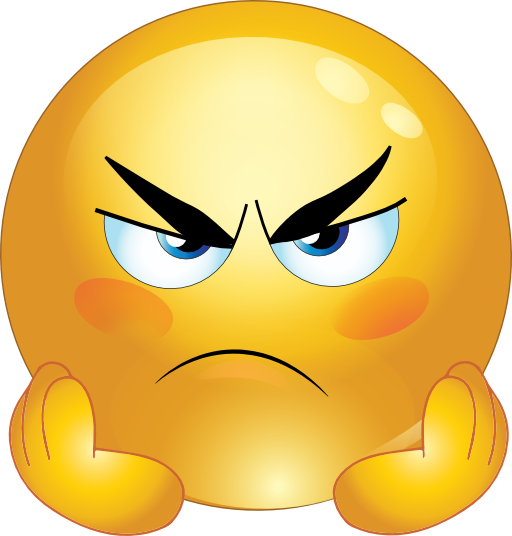 Pix For > Grumpy Face Emoticon