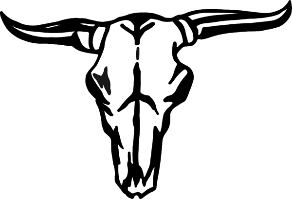 Pictures Motorcyclem Cow Skull Vinyl Decal Personalize Line ...