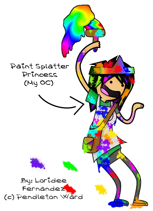 Paint Splatter Princess by Mintychipy on deviantART