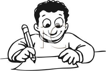 Writing Clipart Black And White | Clipart Panda - Free Clipart Images