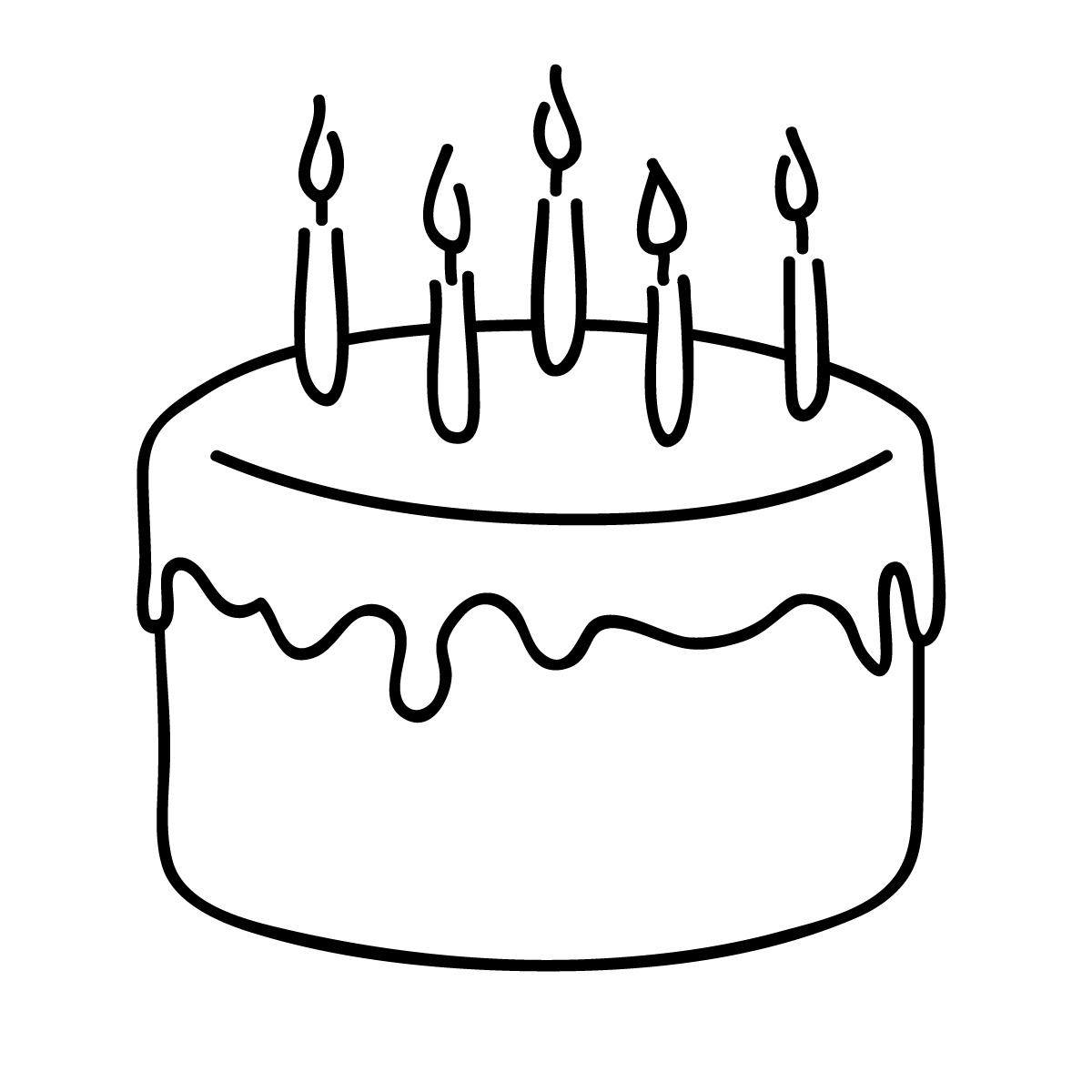 Pin Printable Coloring Page Of Basket Fruit Birthday Cake Cake on ...
