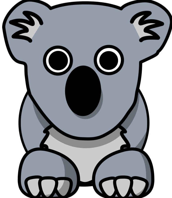 Clipart - Cartoon Koala