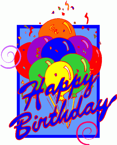 free happy birthday glitter clip art - photo #35