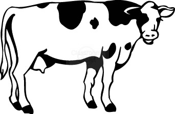 Cow Clipart Black And White | Clipart Panda - Free Clipart Images