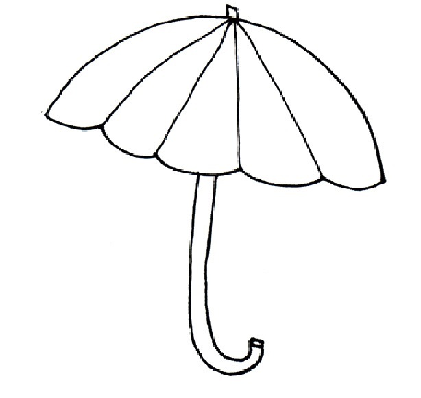 Umbrella Day Coloring Pages : Umbrella With Raindrops Coloring ...