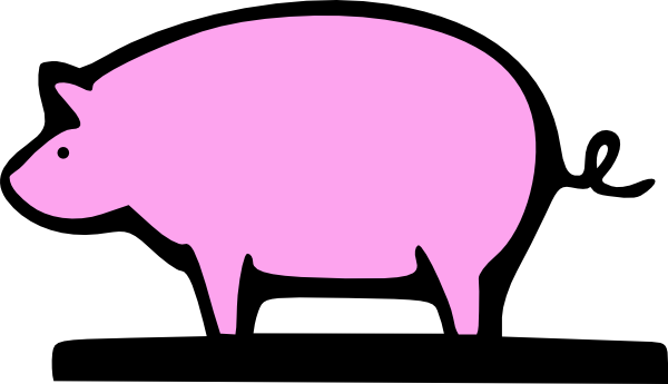 Farming Animal Pig clip art - vector clip art online, royalty free ...