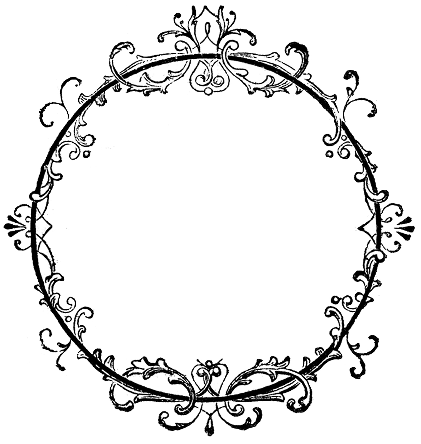Fancy Oval Frame Clip Art | Clipart Panda - Free Clipart Images