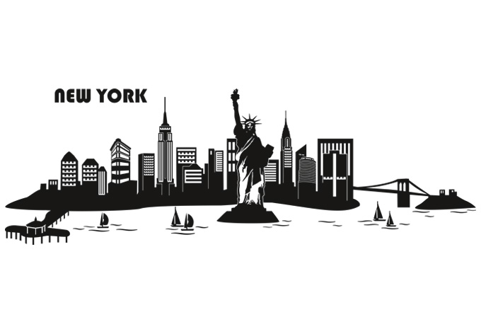 New York City Skyline Silhouette Tattoo Page 7 - Cliparts.co