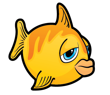 Yellow Cartoon Fish | lol-