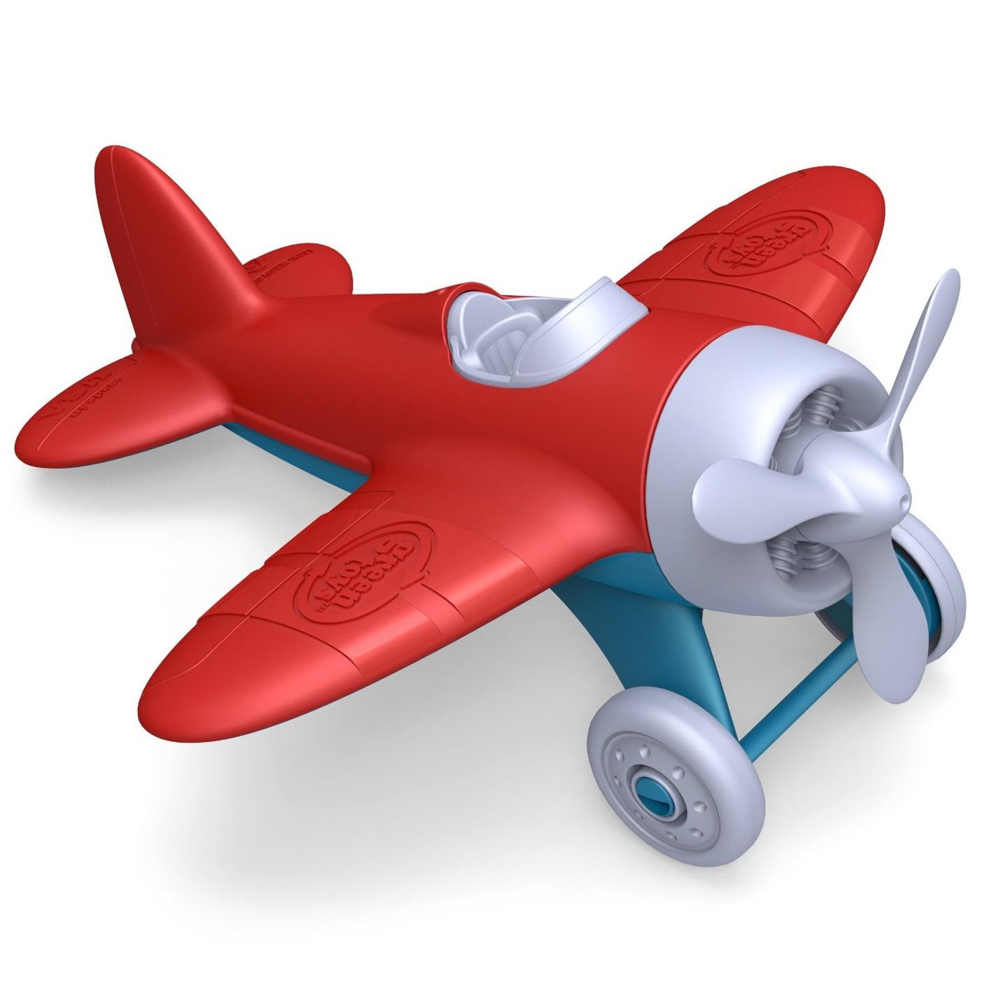 Green Toys Airplane Red Wings at Growing Tree Toys