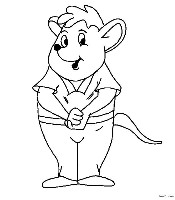 How to draw mice 2 - Stick figure-Children's paintings