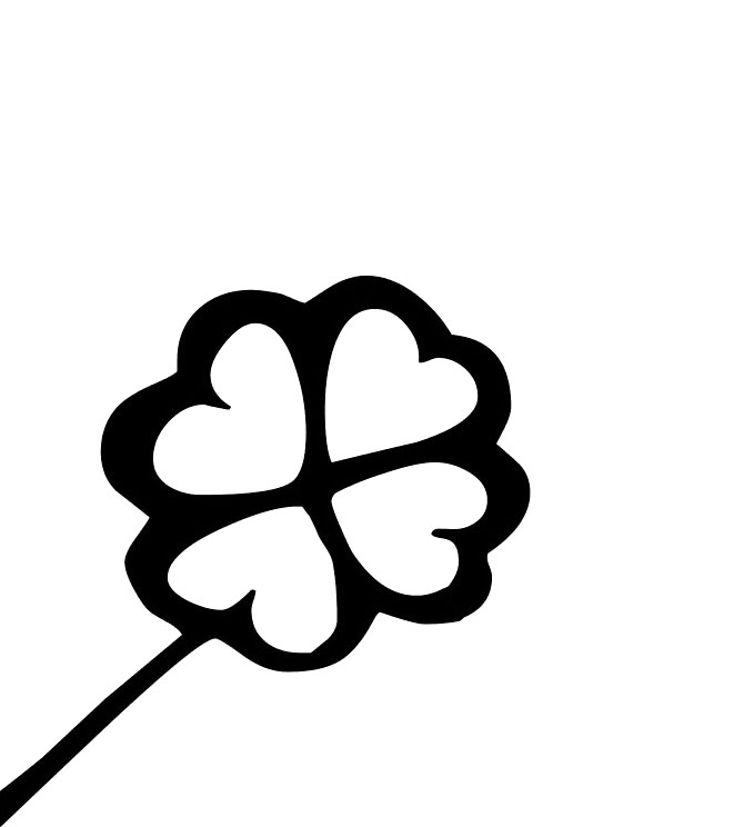 Spring Day Coloring Pages : Four Leaf Clover Small Coloring Pages ...