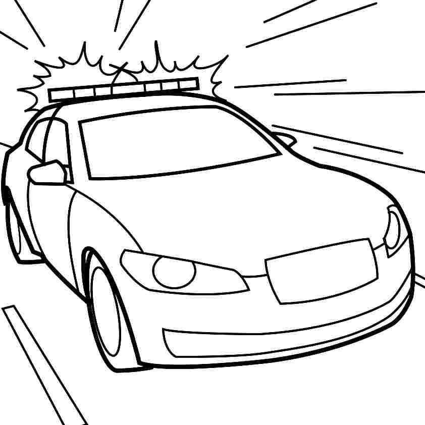 Printable Free Transportation Police Car Coloring Pages For Kids ...