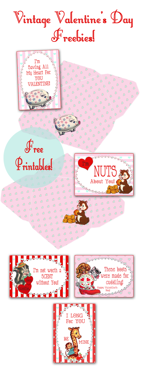More Adorable Vintage Valentine's Day Freebies!! ♥ - Free Pretty ...