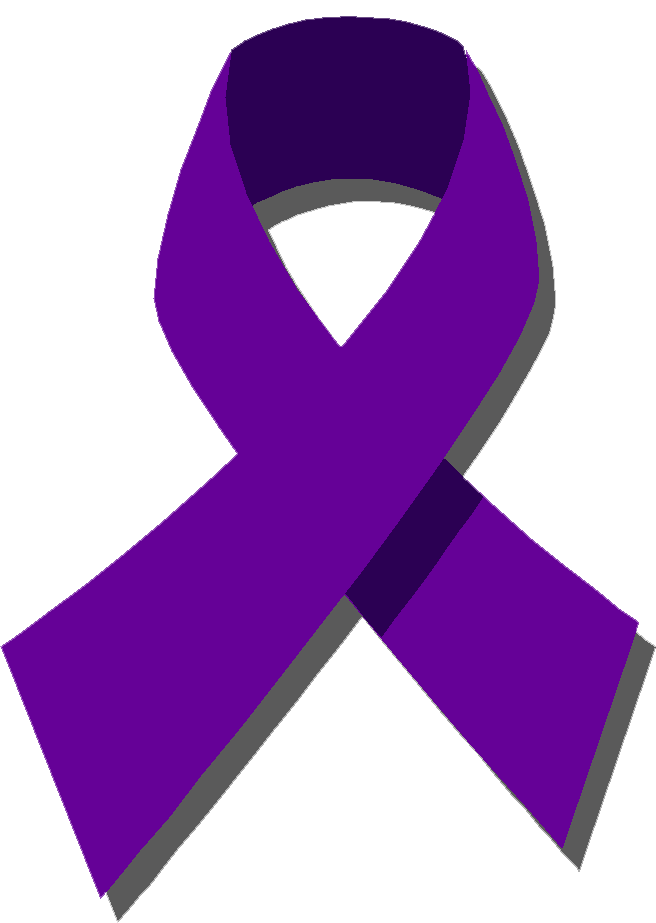 Pix For > Purple Awareness Ribbon Outline