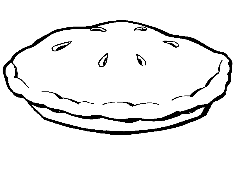 pie Colouring Pages