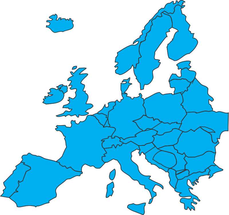 European map Free Vector / 4Vector