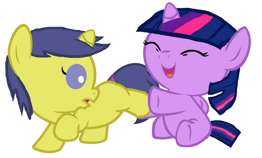 Twilight and Comet are having fun by 3D4D on deviantART