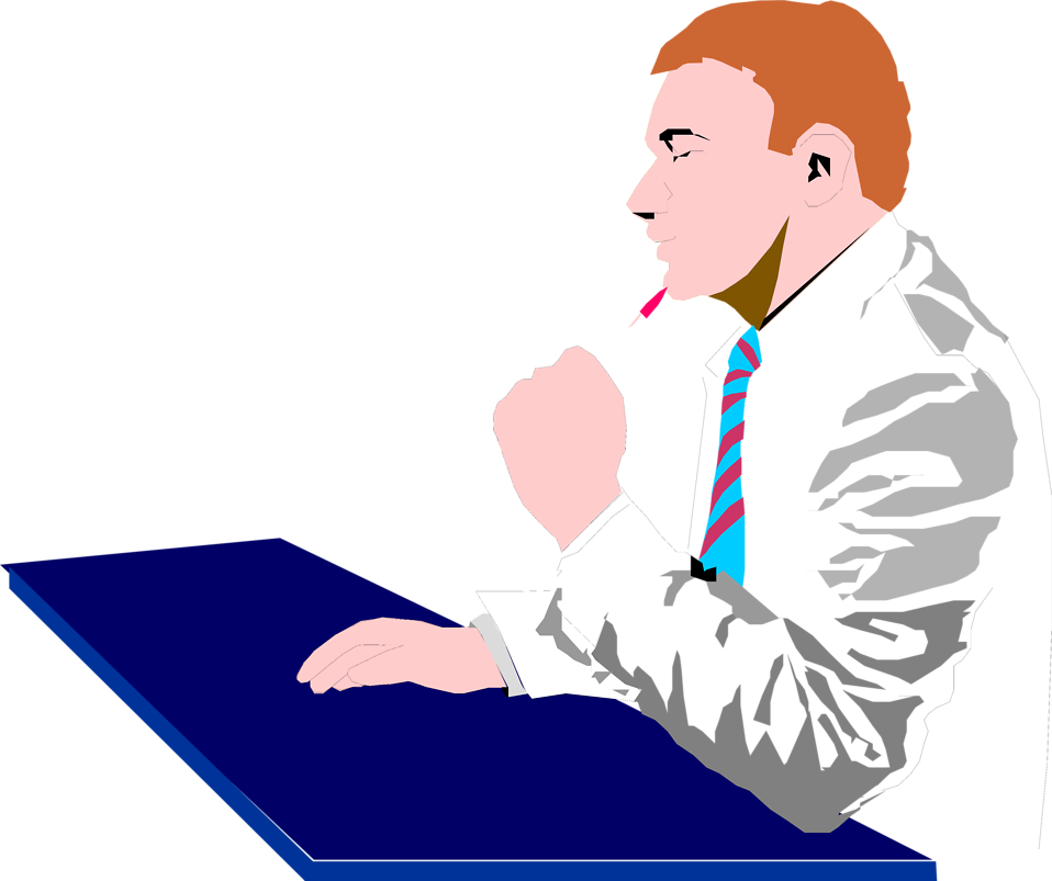 clipart of a man thinking - photo #21