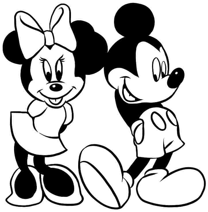 Colouring Pages Cartoon Disney Minnie Mouse Printable For ...