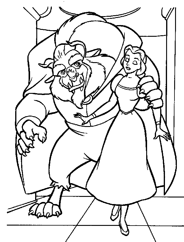 Coloring Page - Beauty and the beast coloring pages 28