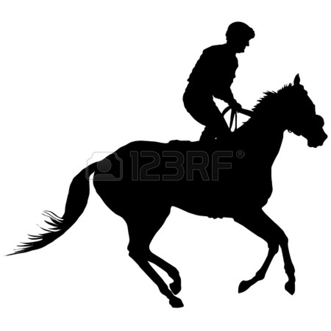 horse jockey clipart free - photo #47