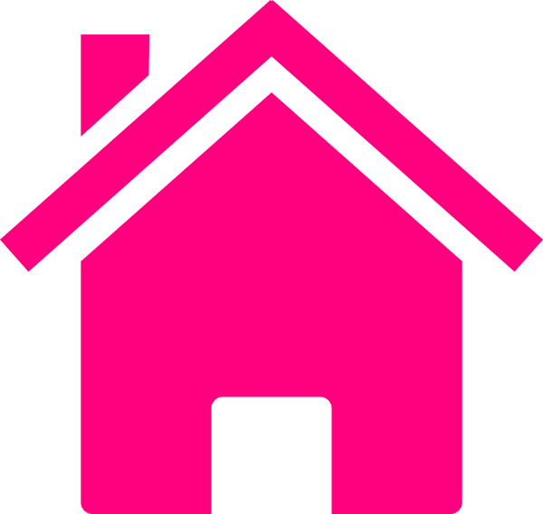 Pink House clip art - vector clip art online, royalty free ...