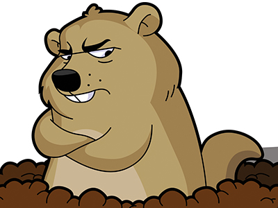 Dribbble - Cartoon Groundhog Character by Brad Fitzpatrick