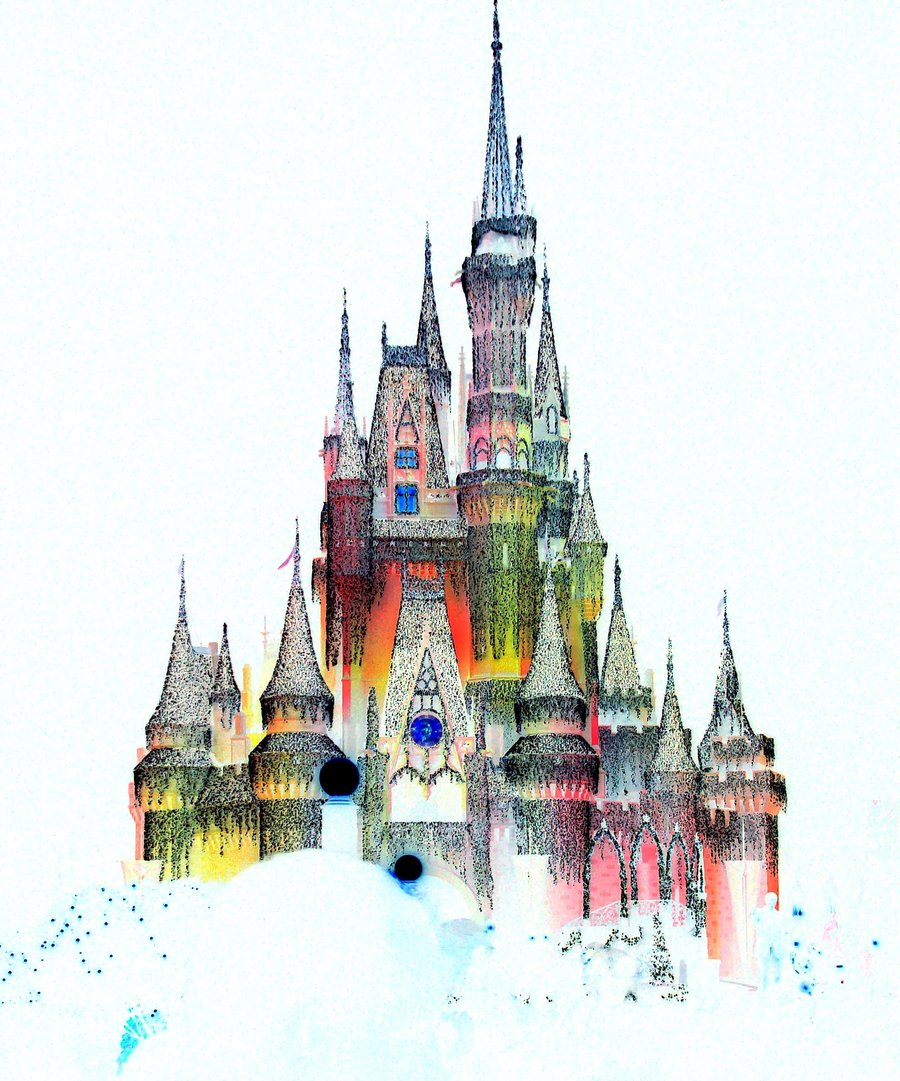 Disney World Castle Drawing