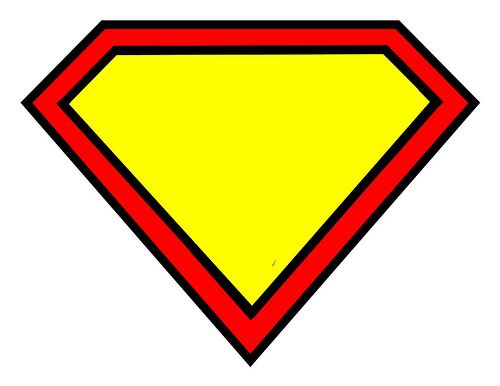 superman logo blank | Superhero party | Pinterest