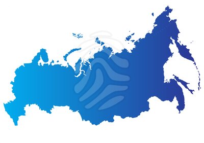 Vector map of Russia - clipart #87372104
