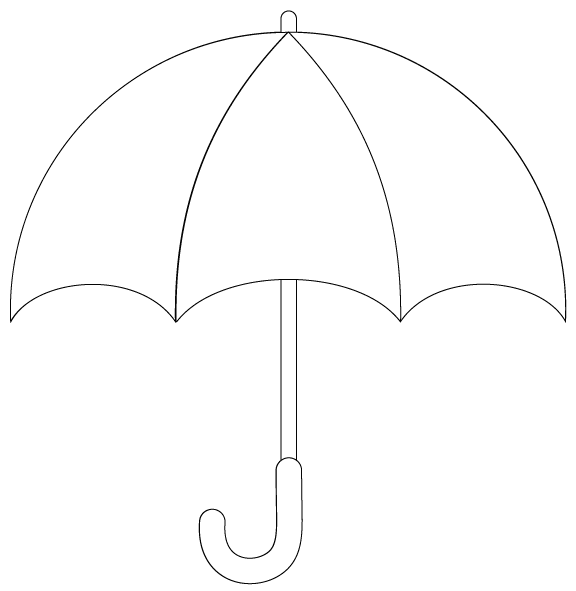 Umbrella Template Printable Cliparts co