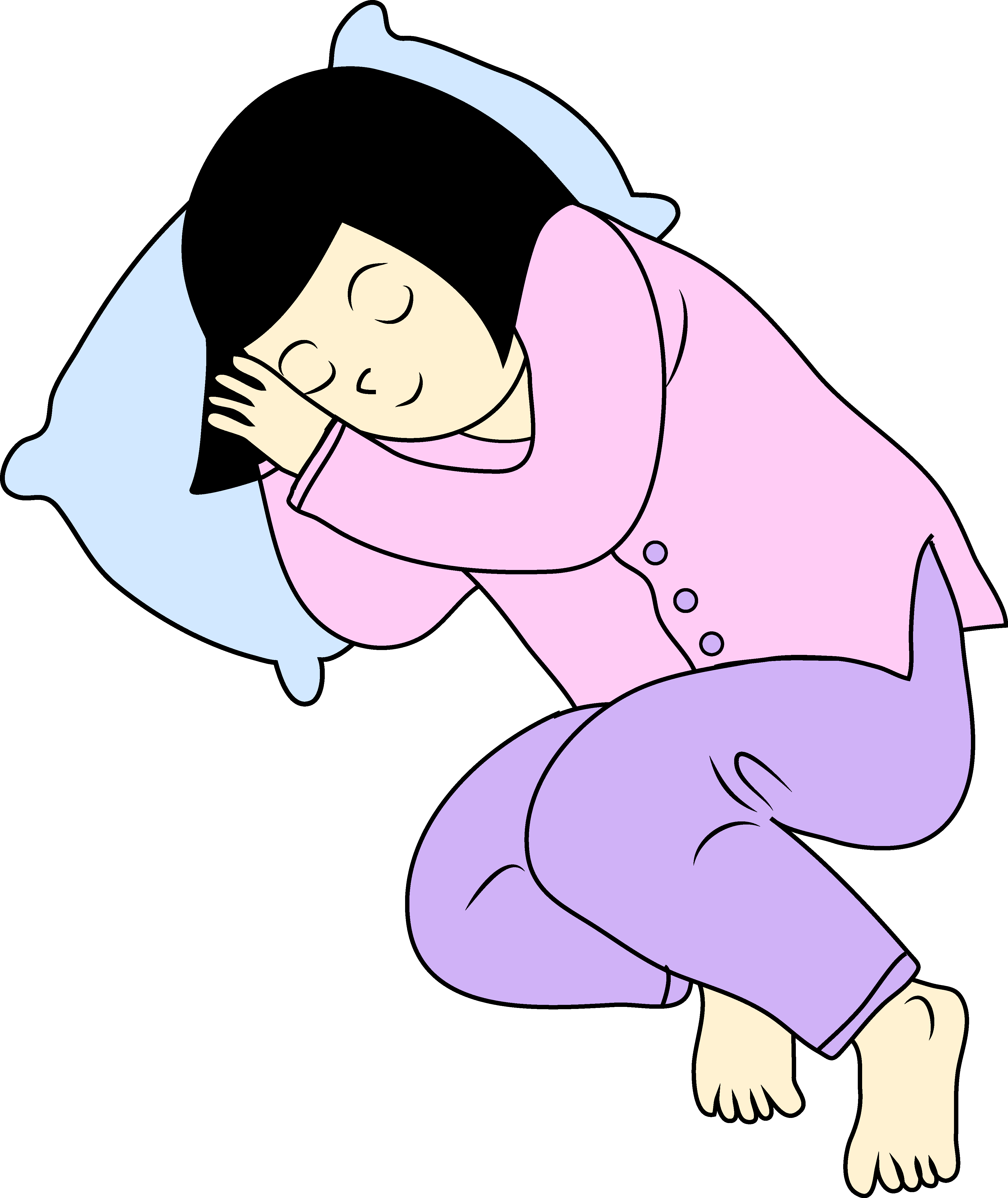 Pix For Girl Going To Sleep Clipart Cliparts co