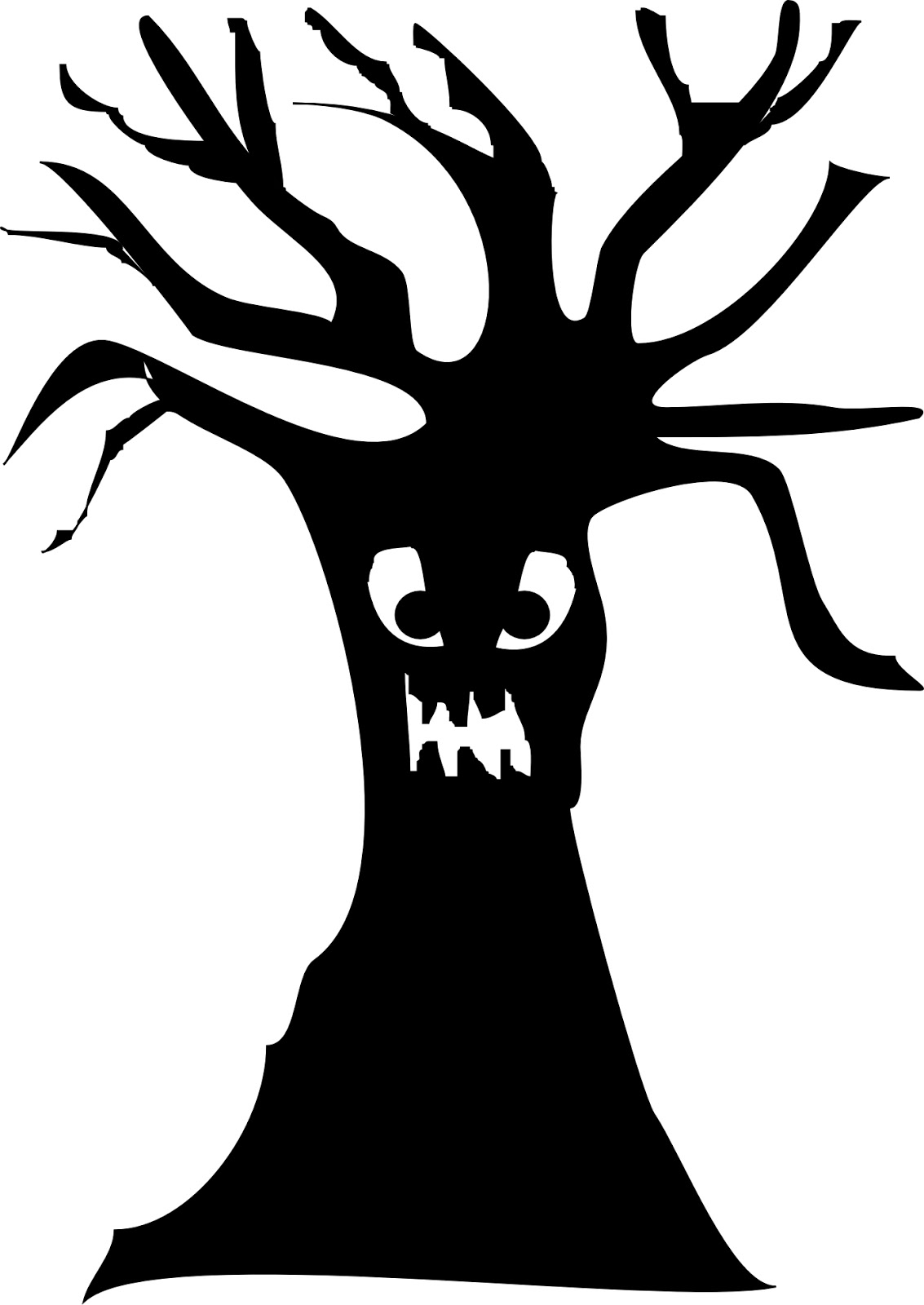 Halloween Spooky Tree Silhouette Images & Pictures - Becuo
